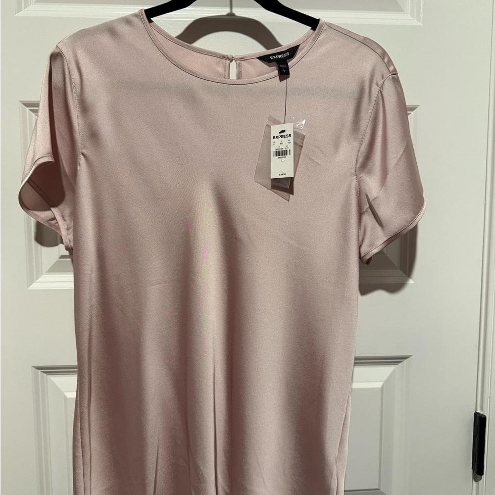 Express Women's Blush Short Sleeve Top
